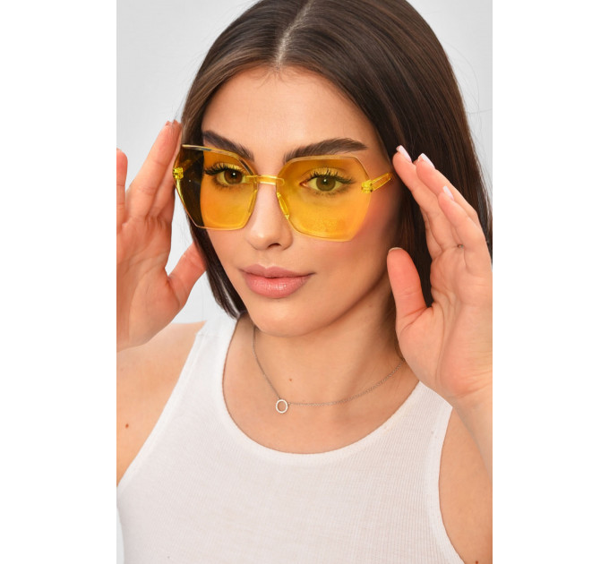 Окуляри жіночі жовтого кольору Fashion Жовтий (204211)
