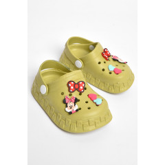 Крокси дитячі кольору хакі з прикрасами BABY 806-8 18/19 Хакі (183803) Крокси дитячі кольору хакі з прикрасами BABY 806-8 18/19 Хакі (183803)