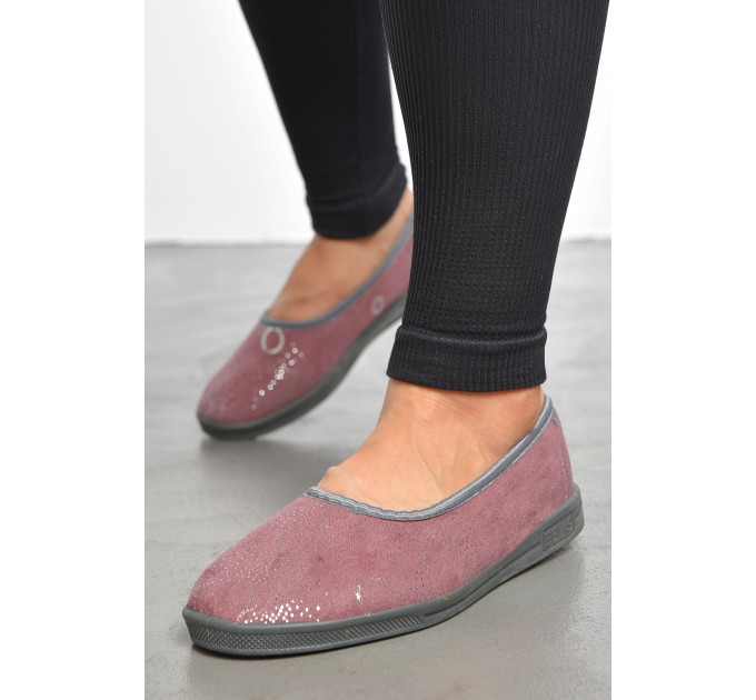 Капці жіночі рожевого кольору ADS Ебіас блиск 38 Рожевий (189824)