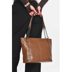 Сумка жіноча з екошкіри коричневого кольору Fashion МН-39966 Коричневий (210600)