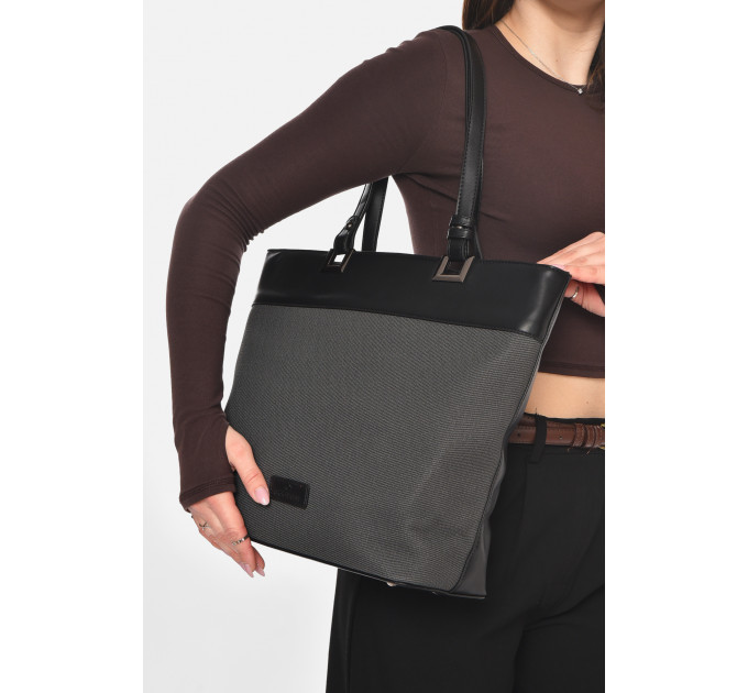 Сумка жіноча з екошкіри чорного кольору Fashion МН-39997 Чорний (210607)