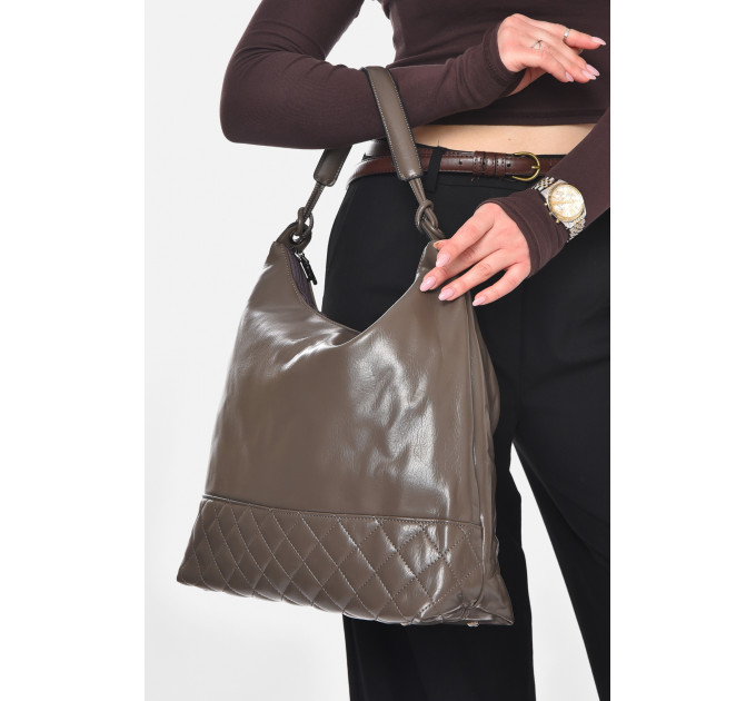 Сумка жіноча з екошкіри сірого кольору Fashion МН-39983 Сірий (210625)