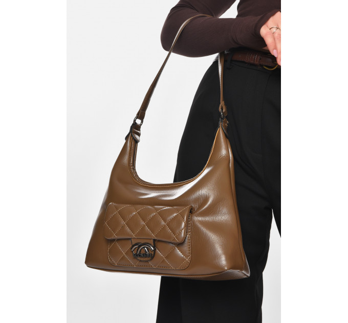 Сумка жіноча з екошкіри кольору хакі Fashion МН-39960 Хакі (210648)