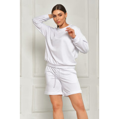 Костюм жіночий білого кольору FASHION 7047 1 Білий (179608) Костюм жіночий білого кольору FASHION 7047 1 Білий (179608)
