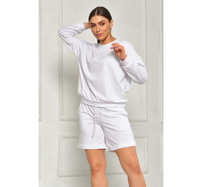 Костюм жіночий білого кольору FASHION 7047 1 Білий (179608) Костюм жіночий білого кольору FASHION 7047 1 Білий (179608)