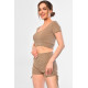 Костюм жіночий темно-бежевого кольору Fashion 3152(111) 40-42 Темно-бежевий (181527)