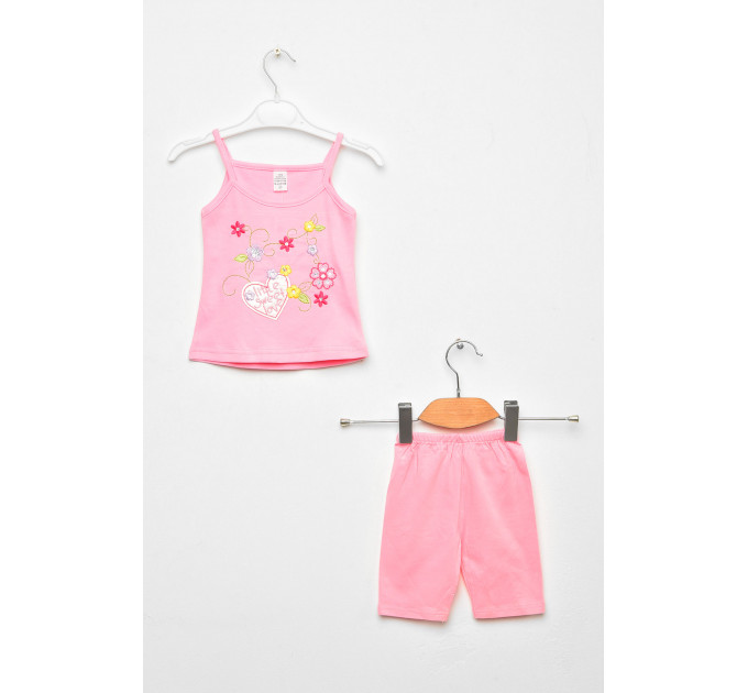 Костюм дитячий для дівчинки рожевого кольору KIDS асорті 86 см: 86 - 92 см Рожевий (203105)