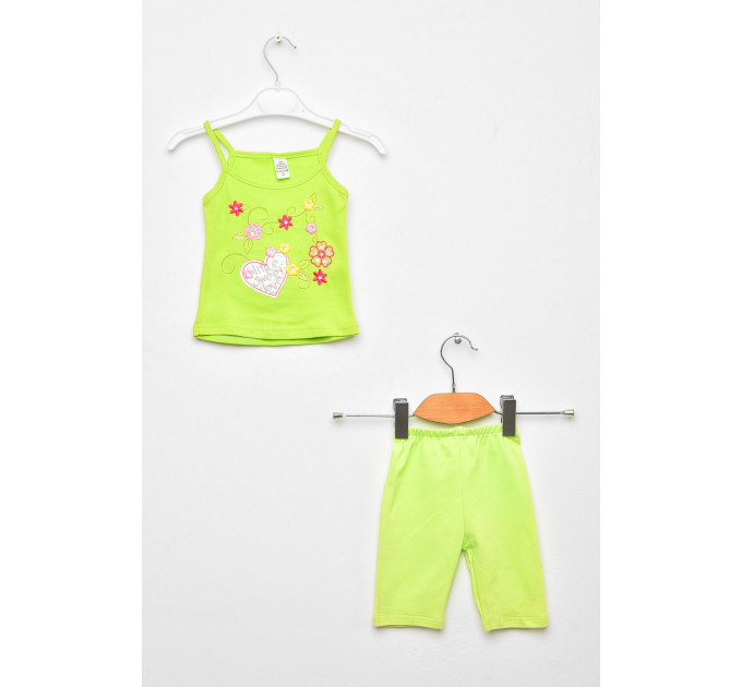 Костюм дитячий для дівчинки салатового кольору KIDS асорті 86 см: 86 - 92 см Салатовий (203110)