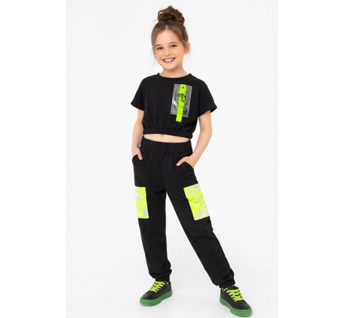 Костюм підлітковий для дівчинки чорного кольору KIDS 140 Чорний (212508)