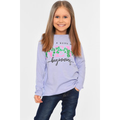 Лонгслів дитячий для дівчинки лавандового кольору KIDS 7702-1 152 (34 р) Лавандовий (196529) Лонгслів дитячий для дівчинки лавандового кольору KIDS 7702-1 152 (34 р) Лавандовий (196529)