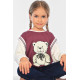 Світшот дитячий для дівчинки сливового кольору KIDS 9407 140 (32 р) Сливовий (196536)