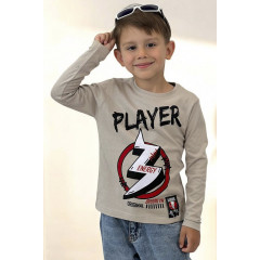 Лонгслів дитячий для хлопчика бежевого кольору KIDS м6068 140 (32 р) Бежевий (196566) Лонгслів дитячий для хлопчика бежевого кольору KIDS м6068 140 (32 р) Бежевий (196566)