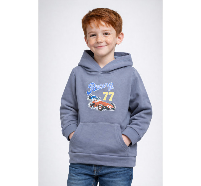 Світшот дитячий для хлопчика на флісі сірого кольору KIDS 312 152 (34 р) Сірий (206000)