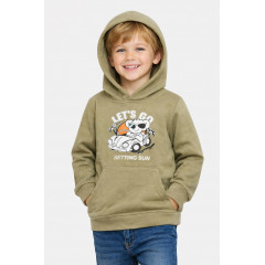 Світшот дитячий для хлопчика на флісі кольору хакі KIDS 322 140 (32 р) Хакі (206007)