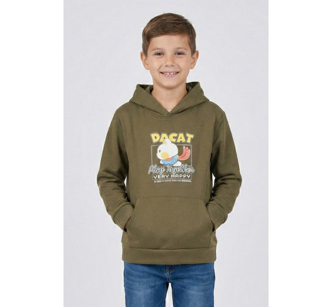 Світшот дитячий для хлопчика на флісі кольору хакі KIDS 312 146 (34 р) Хакі (206017) Світшот дитячий для хлопчика на флісі кольору хакі KIDS 312 146 (34 р) Хакі (206017)