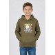 Світшот дитячий для хлопчика на флісі кольору хакі KIDS 312 146 (34 р) Хакі (206017)