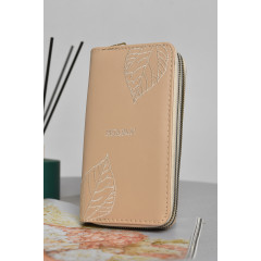 Гаманець жіночий з екошкіри бежевого кольору Elegant YZ-307 Бежевий (172985)