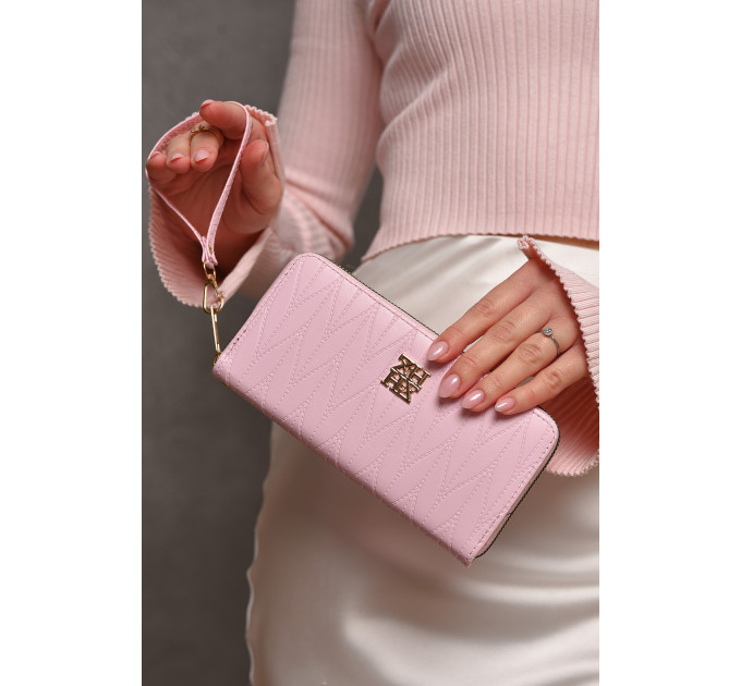 Гаманець жіночий з екошкіри рожевого кольору Fashion 1163-6 Рожевий (209156)