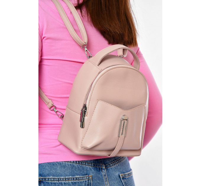 Рюкзак жіночий з екошкіри світло-рожевого кольору Fashion 9071 Рожевий (200522)