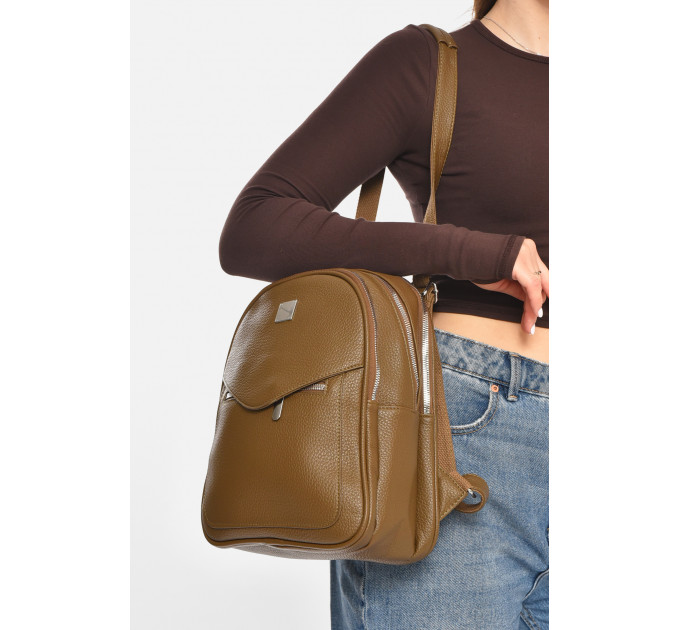 Рюкзак жіночий з екошкіри кольору хакі Fashion 6793 Хакі (213370)