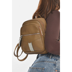 Рюкзак жіночий з екошкіри кольору хакі Fashion 6812 Хакі (213383)