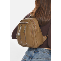 Рюкзак жіночий з екошкіри кольору хакі Fashion 6810 Хакі (213388)