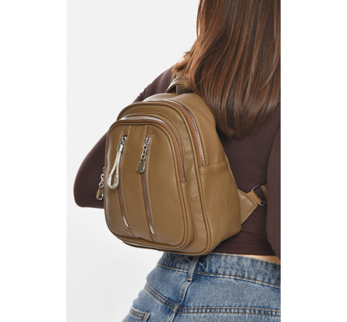 Рюкзак жіночий з екошкіри кольору хакі Fashion 6810 Хакі (213388)