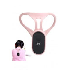 Розумний коректор постави для спини з вібрацією Posture training device USB AAA Рожевий (167228)