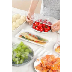 Універсальні кришки пакети на гумці для зберігання продуктів у холодильнику 50шт ААА (209128)