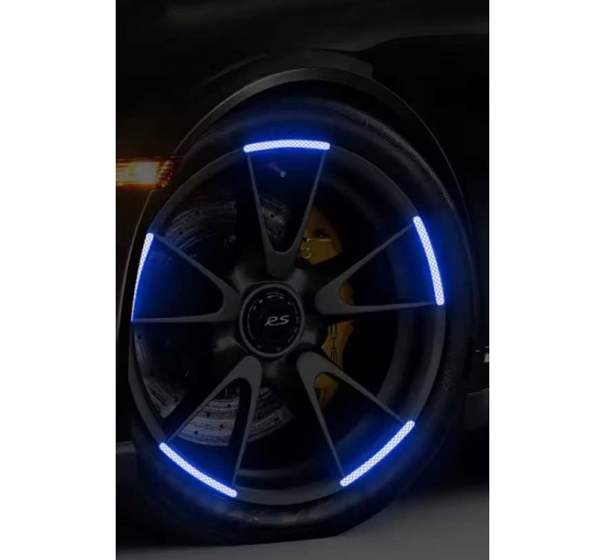 Світловідбиваючі наліпки на диски колес WheelStyner 40 штук ААА (209284)