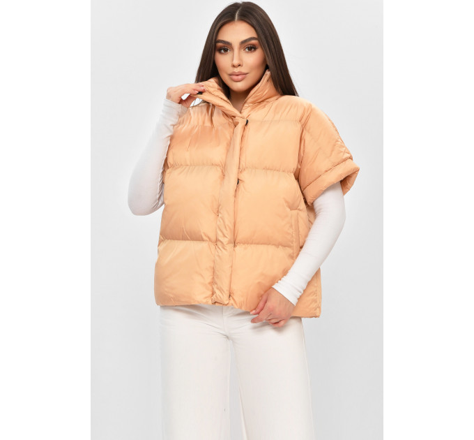 Жилетка жіноча персикового кольору Fashion 227815 M Персиковий (189245)