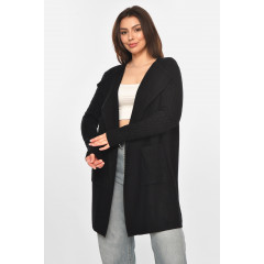 Кардиган жіночий однотонний чорного кольору Fashion PM9264 L/XL Чорний (213246)