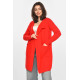 Кардиган жіночий однотонний червоного кольору Fashion PM9264 XL/2XL Червоний (213251)