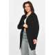 Кардиган жіночий однотонний чорного кольору Fashion PM8626 2XL/3XL Чорний (213276)