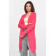 Кардиган жіночий однотонний рожевого кольору Fashion PM9244 XL/2XL Рожевий (213279)