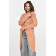 Кардиган жіночий однотонний темно-бежевого кольору Fashion PM9244 2XL/3XL Темно-бежевий (213284)
