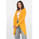 Кардиган жіночий однотонний гірчичного кольору Fashion PM9244 XL/2XL Гірчичний (213285)