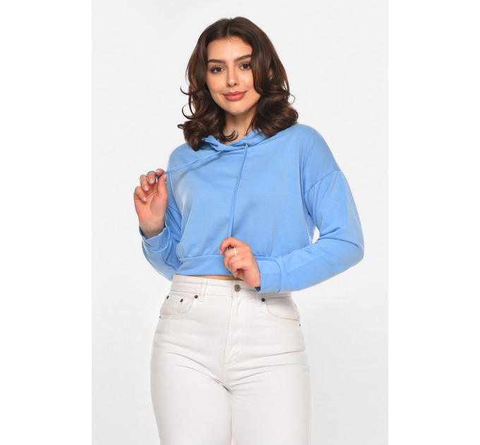 Кофта жіноча однотонна блакитного кольору Fashion 050 2 Блакитний (215132)