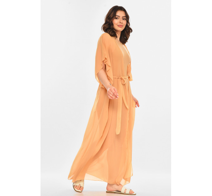 Парео жіноче для пляжу бежевого кольору Fashion 3238 1 Бежевий (214838)