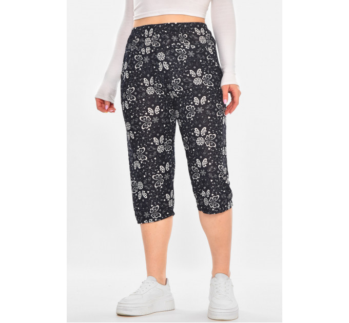 Бриджі темно-синього кольору з принтом Fashion А705-1 3XL-6XL Темно синій (211484)