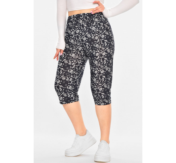 Бриджі темно-синього кольору з принтом Fashion А705-1 3XL-6XL Темно синій (211485)