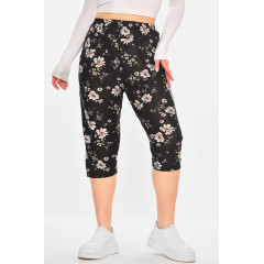 Бриджі жіночі чорного кольору із принтом Fashion А705-1 3XL-6XL Чорний (211491)