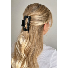 Заколка для волосся "Краб" 10,5 х 4,5 см чорного кольору Hair Curler (215379)
