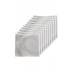 Набір багаторазових серветок металевих для кухні 20 х 20 (10 шт) Fish Scale Microfibre Cleaning Cloth (205512)